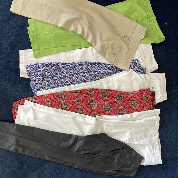 BUNDLE (8 pairs) WOMEMS DRESS PANTS NAME BRAND - Picture 1 of 4